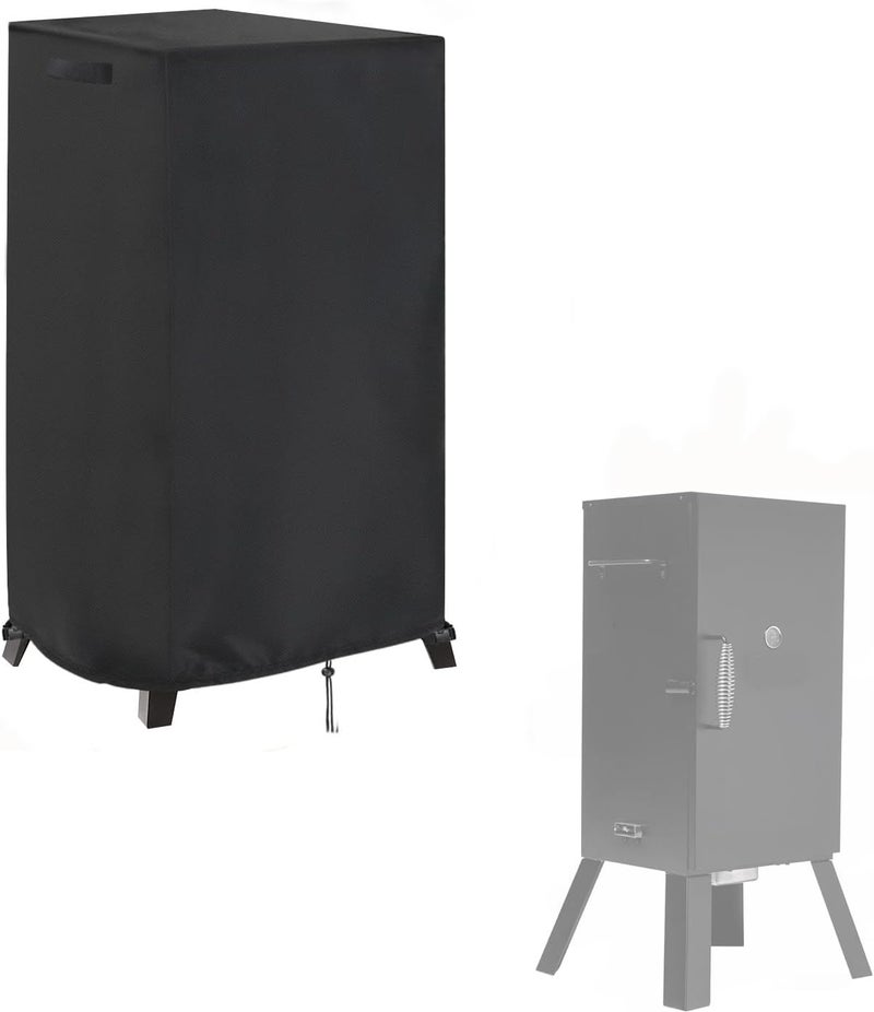 Aidetech Smoker Cover Fit for Masterbuilt MB20070210 Analog Electric Smoker, Waterproof Outdoor Grill Smoker Covers,Black (23" L x 21" W x 38" H) - Image 1